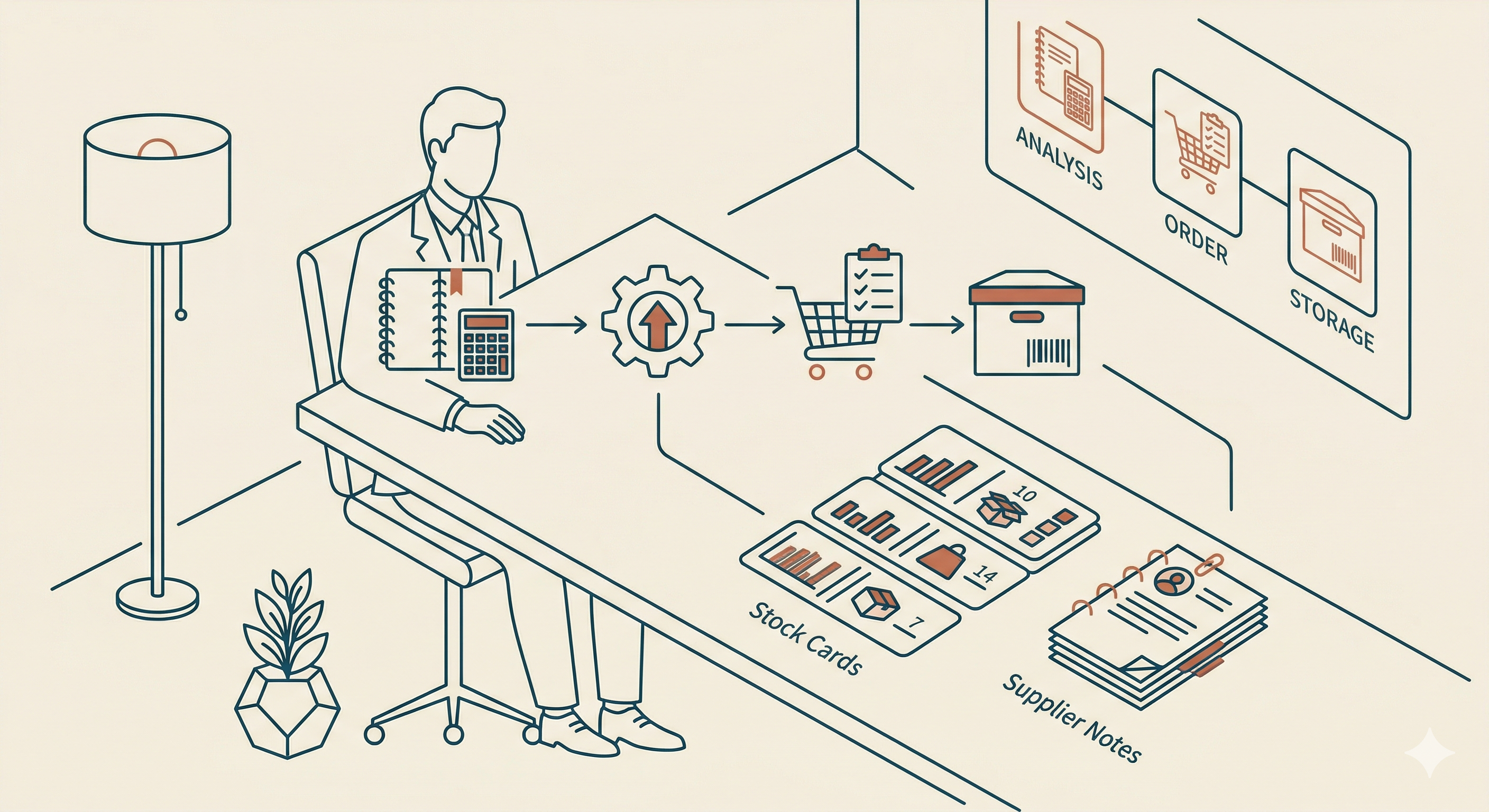 Restoran stok və sifariş axını